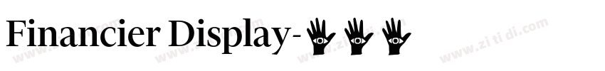 Financier Display字体转换 Financier Display字体转换